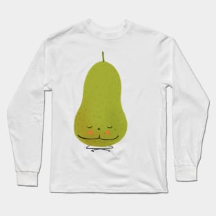 Meditating pear Long Sleeve T-Shirt